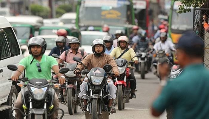 শুক্রবার মধ্যরাত থেকে মোটরসাইকেল চলাচল বন্ধ